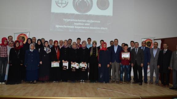 Hutbe Okuma ve Arapça Bilgi ve Etkinlik Yarışması Gerçekleştirildi
