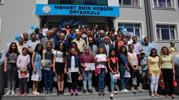 Sene Sonu Karne Töreni Mehmet Emin Hoşgör Ortaokulu´nda Gerçekleştirildi