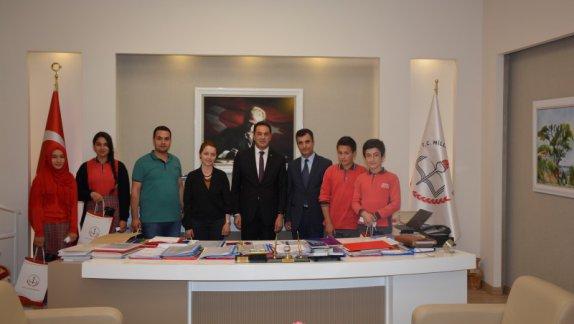 Şehit Mehmet Çetin İmam Hatip Ortaokulu Müdürlüğümüzü Ziyaret Ettiler