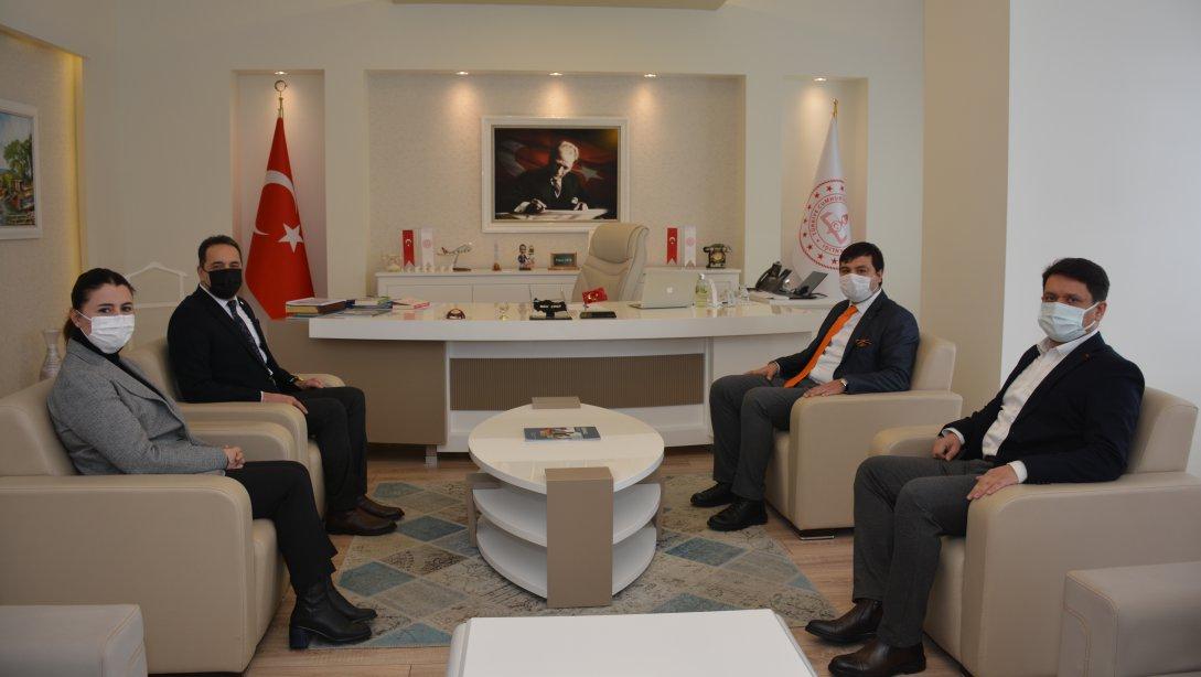 Uşak Belediye Başkanı Mehmet Çakın İl Milli Eğitim Müdürlüğümüzü ziyaret etti.