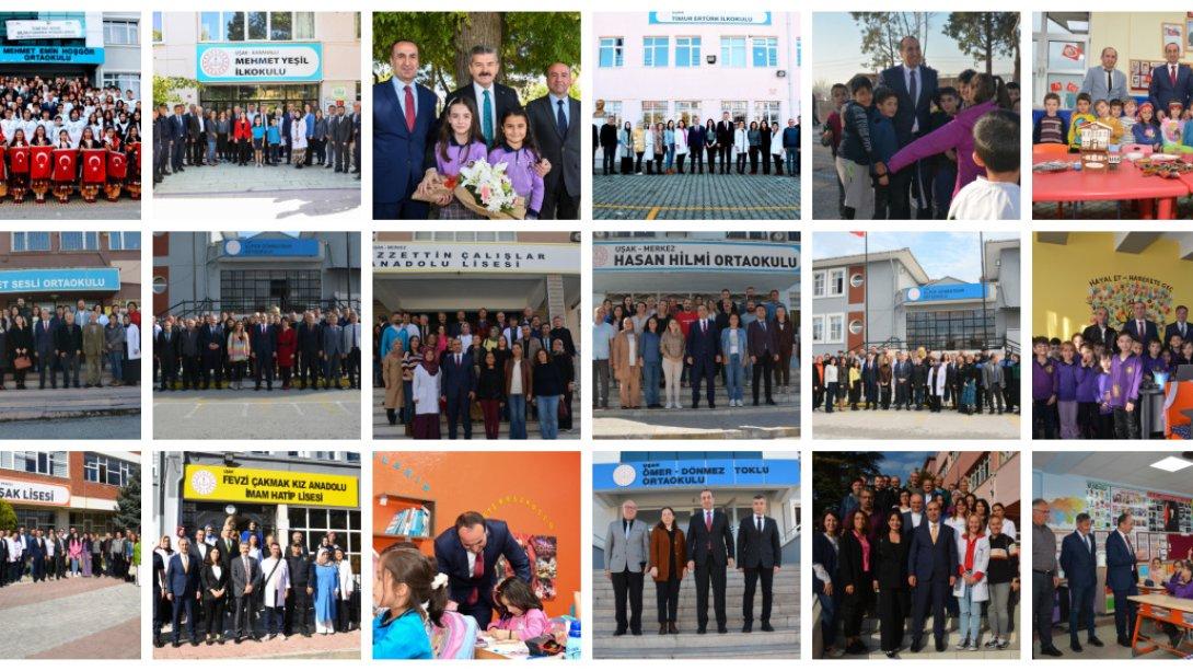 İl Millî Eğitim Müdürümüz Sayın Halil YÜCEL, 2023 Yılının Son Çeyreğinde 68 Okulu Ziyaret Etti