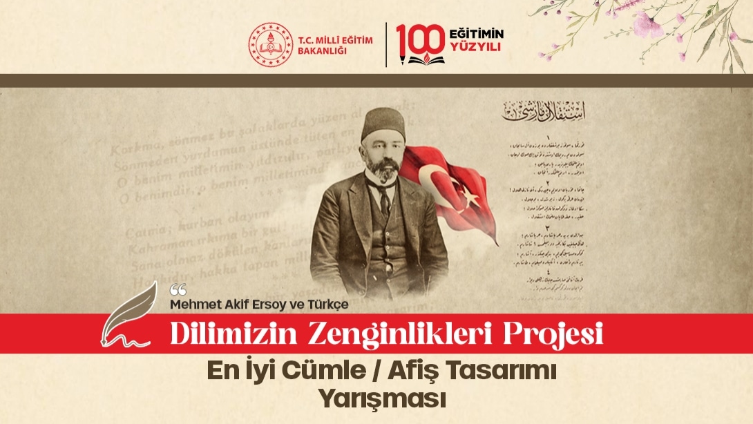 Dilimizin Zenginlikleri Projesi En İyi Cümle/Afiş Tasarım Yarışması