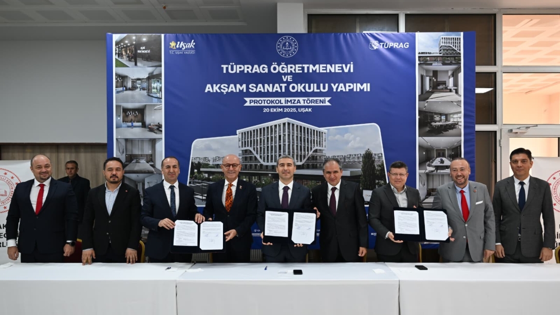 TÜPRAG Öğretmenevi ve Akşam Sanat Okulu Yapımı Protokolü İmzalandı